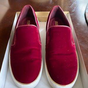 Michael Kors & matching purse, Kyle slip on velvet shoes Marion Size 7.5.